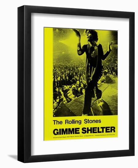 Gimme Shelter, Mick Jagger, 1970-null-Framed Art Print