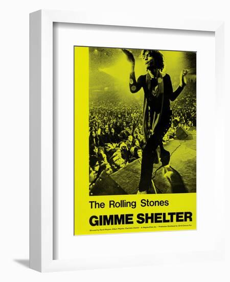 Gimme Shelter, Mick Jagger, 1970-null-Framed Art Print