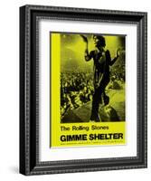 Gimme Shelter, Mick Jagger, 1970-null-Framed Art Print