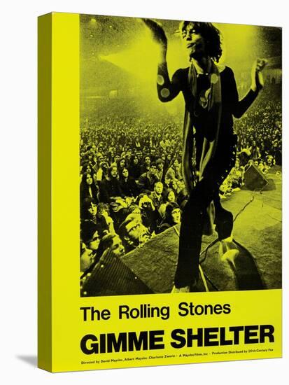 Gimme Shelter, Mick Jagger, 1970-null-Stretched Canvas