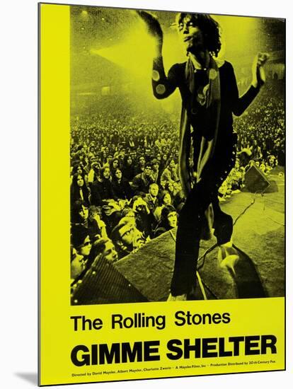 Gimme Shelter, Mick Jagger, 1970-null-Mounted Art Print