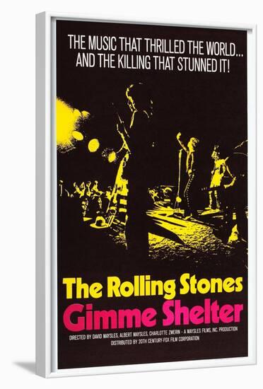 Gimme Shelter, US Poster Art, Mick Jagger, Keith Richards, (AKA the Rolling Stones), 1970-null-Framed Art Print