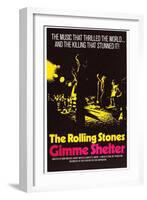 Gimme Shelter, US Poster Art, Mick Jagger, Keith Richards, (AKA the Rolling Stones), 1970-null-Framed Art Print