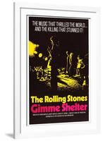 Gimme Shelter, US Poster Art, Mick Jagger, Keith Richards, (AKA the Rolling Stones), 1970-null-Framed Art Print