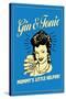 Gin And Tonic Mommys Little Helper Funny Retro Poster-Retrospoofs-Stretched Canvas