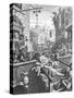 Gin Lane, 1751-William Hogarth-Stretched Canvas