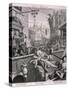 Gin Lane, 1751-William Hogarth-Stretched Canvas