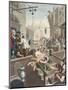 Gin Lane, Illustration from 'Hogarth Restored: the Whole Works of the Celebrated William Hogarth,…-William Hogarth-Mounted Giclee Print