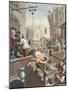 Gin Lane, Illustration from 'Hogarth Restored: the Whole Works of the Celebrated William Hogarth,…-William Hogarth-Mounted Giclee Print