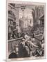 Gin Lane-William Hogarth-Mounted Art Print