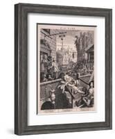 Gin Lane-William Hogarth-Framed Art Print