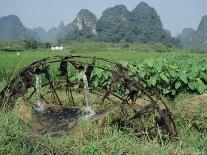Traditional Bamboo Waterwheel, Guilin, China, Asia-Gina Corrigan-Framed Photographic Print