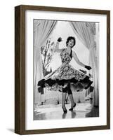 Gina Lollobrigida at Her Villa Near Rome, Italy, 1956-null-Framed Photo