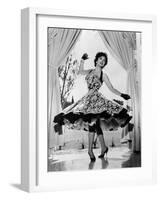 Gina Lollobrigida at Her Villa Near Rome, Italy, 1956-null-Framed Photo