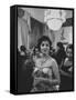 Gina Lollobrigida During Her Visit-Ed Clark-Framed Stretched Canvas