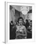 Gina Lollobrigida During Her Visit-Ed Clark-Framed Photographic Print