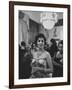 Gina Lollobrigida During Her Visit-Ed Clark-Framed Photographic Print