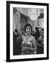 Gina Lollobrigida During Her Visit-Ed Clark-Framed Photographic Print