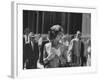 Gina Lollobrigida Walking Down Street-Peter Stackpole-Framed Premium Photographic Print