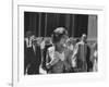 Gina Lollobrigida Walking Down Street-Peter Stackpole-Framed Premium Photographic Print