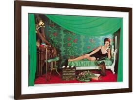 Gina Lolobrigida with Monkey-null-Framed Premium Giclee Print