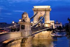 The Chain Bridge is One of the Landmarks of Budapest in Hungary-ginasanders-Photographic Print