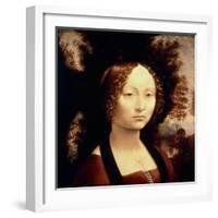 Ginevra de Benci, 1480-Leonardo da Vinci-Framed Giclee Print