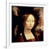 Ginevra de Benci, 1480-Leonardo da Vinci-Framed Giclee Print