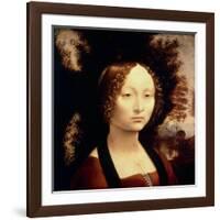 Ginevra de Benci, 1480-Leonardo da Vinci-Framed Giclee Print