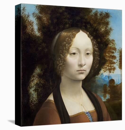 Ginevra de’ Benci, c. 1474-1478-Leonardo Da Vinci-Stretched Canvas