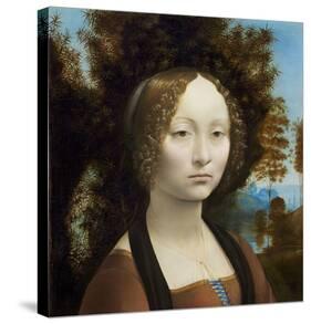 Ginevra de’ Benci, c. 1474-1478-Leonardo Da Vinci-Stretched Canvas