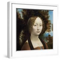 Ginevra de’ Benci, c. 1474-1478-Leonardo Da Vinci-Framed Art Print