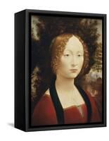 Ginevra De'Benci-Leonardo da Vinci-Framed Stretched Canvas