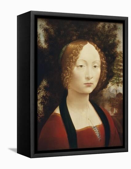 Ginevra De'Benci-Leonardo da Vinci-Framed Stretched Canvas