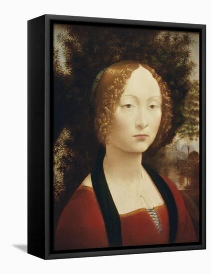 Ginevra De'Benci-Leonardo da Vinci-Framed Stretched Canvas