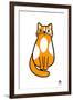 Ginger Cat-Jane Foster-Framed Art Print