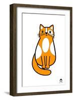 Ginger Cat-Jane Foster-Framed Art Print