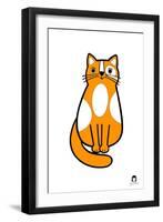 Ginger Cat-Jane Foster-Framed Art Print