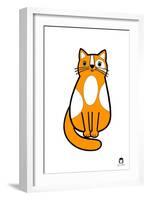 Ginger Cat-Jane Foster-Framed Art Print