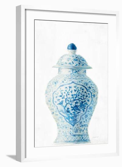 Ginger Jar I on White Crop-Danhui Nai-Framed Art Print