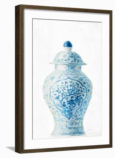 Ginger Jar I on White Crop-Danhui Nai-Framed Art Print