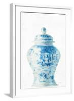 Ginger Jar II on White Crop-Danhui Nai-Framed Art Print