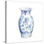 Ginger Jar II on White-Wild Apple Portfolio-Stretched Canvas