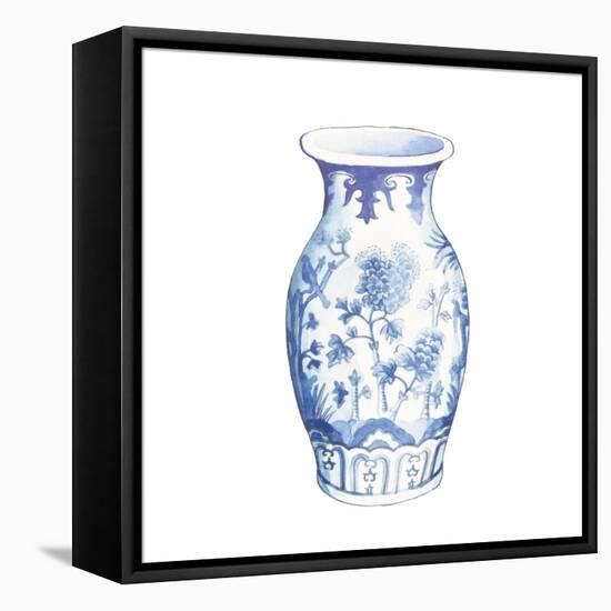Ginger Jar II on White-Wild Apple Portfolio-Framed Stretched Canvas
