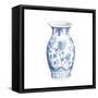 Ginger Jar II on White-Wild Apple Portfolio-Framed Stretched Canvas