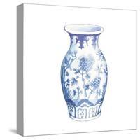 Ginger Jar II on White-Wild Apple Portfolio-Stretched Canvas