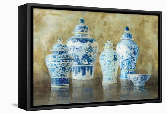 Ginger Jar Still Life v.2-Danhui Nai-Framed Stretched Canvas