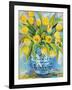 Ginger Jar Tulips-Jeanette Vertentes-Framed Art Print