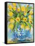 Ginger Jar Tulips-Jeanette Vertentes-Framed Stretched Canvas