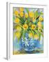 Ginger Jar Tulips-Jeanette Vertentes-Framed Art Print